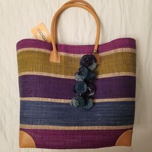 Beautiful Shebobo Grass Large Tote - Brand NWT